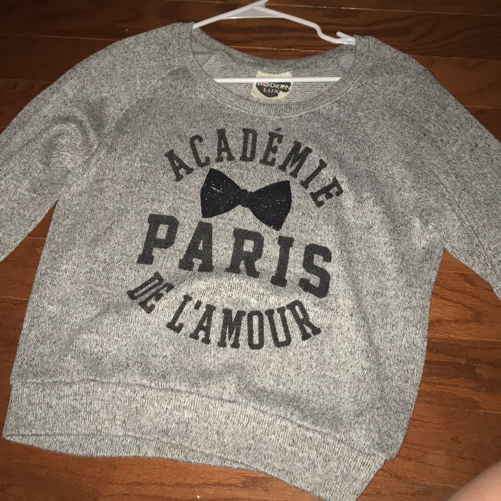 Gray lightweight sweater